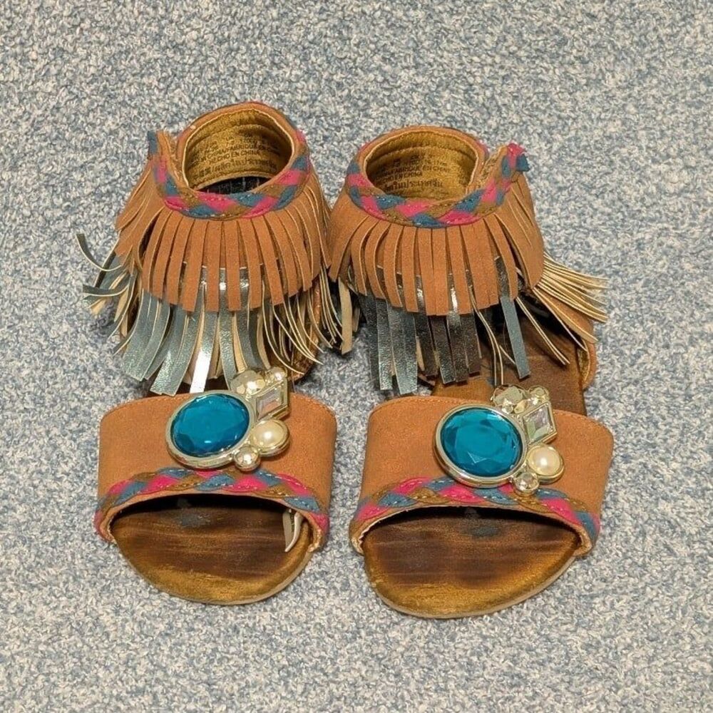 Pocahontas Disney Store Girls Size 9 10 Halloween Dress Up Costume Sandals